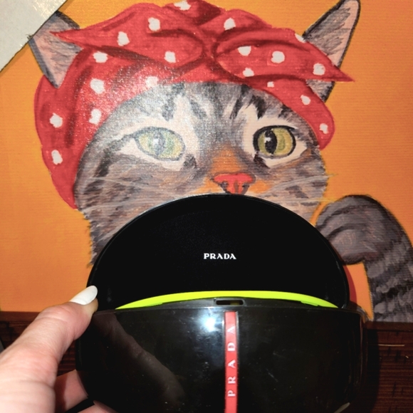 Prada Neon Yellow Sunglasses- Prada Shades - Picture 14 of 16